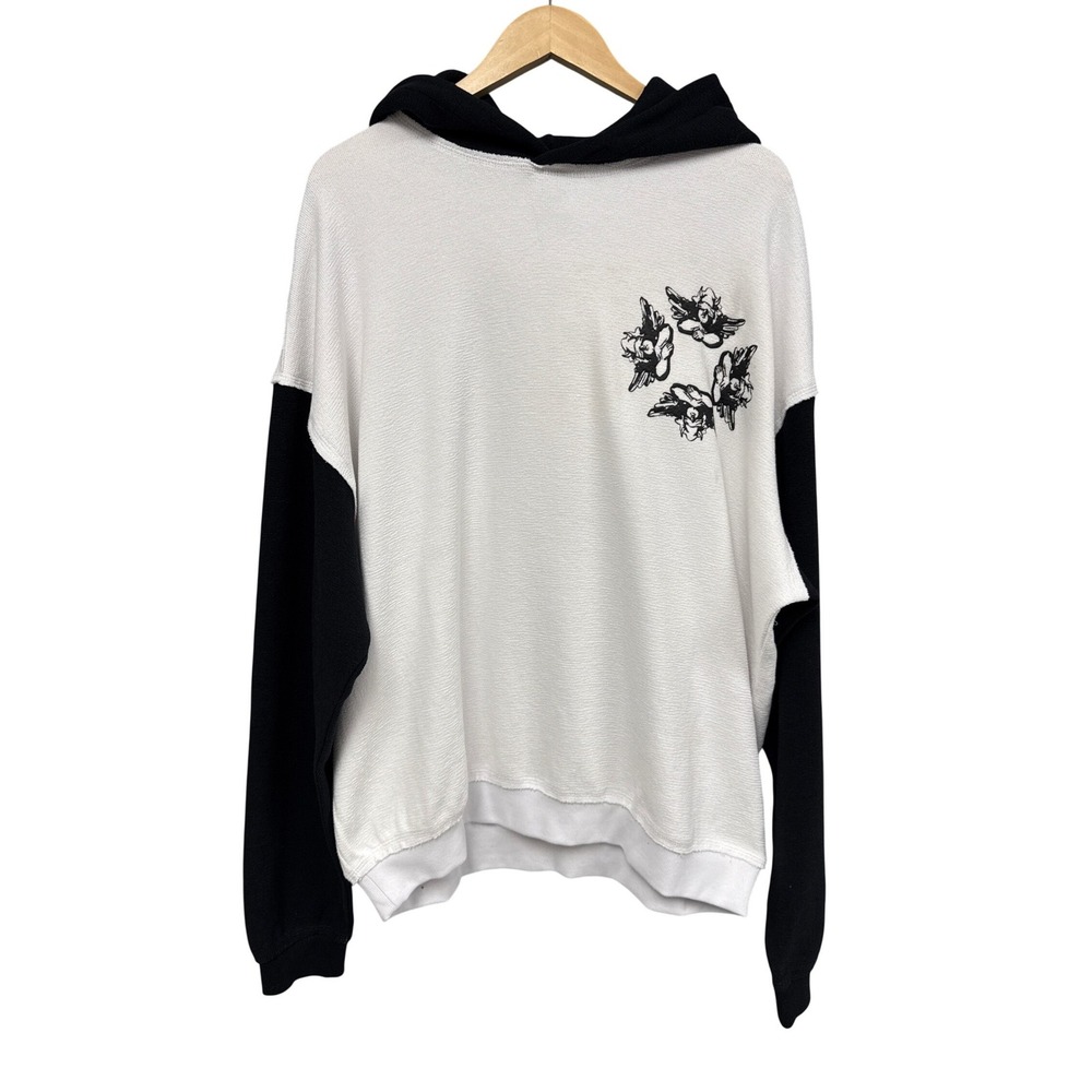 Boys Lie Hoodie Womens OSO White Black Cherub Angel Graphic Oversized Streetwear